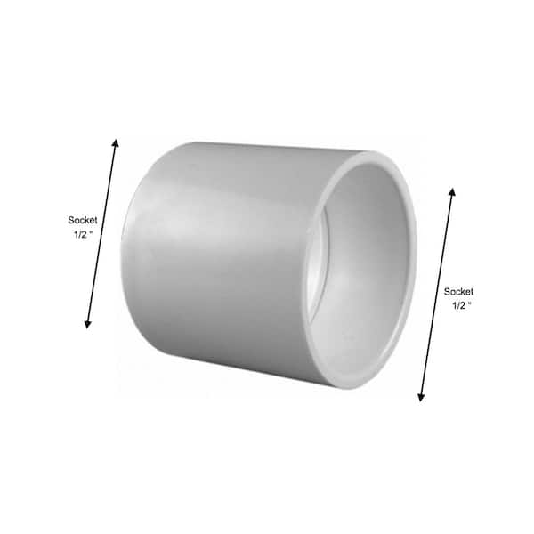 PVC Coupling 1/2"