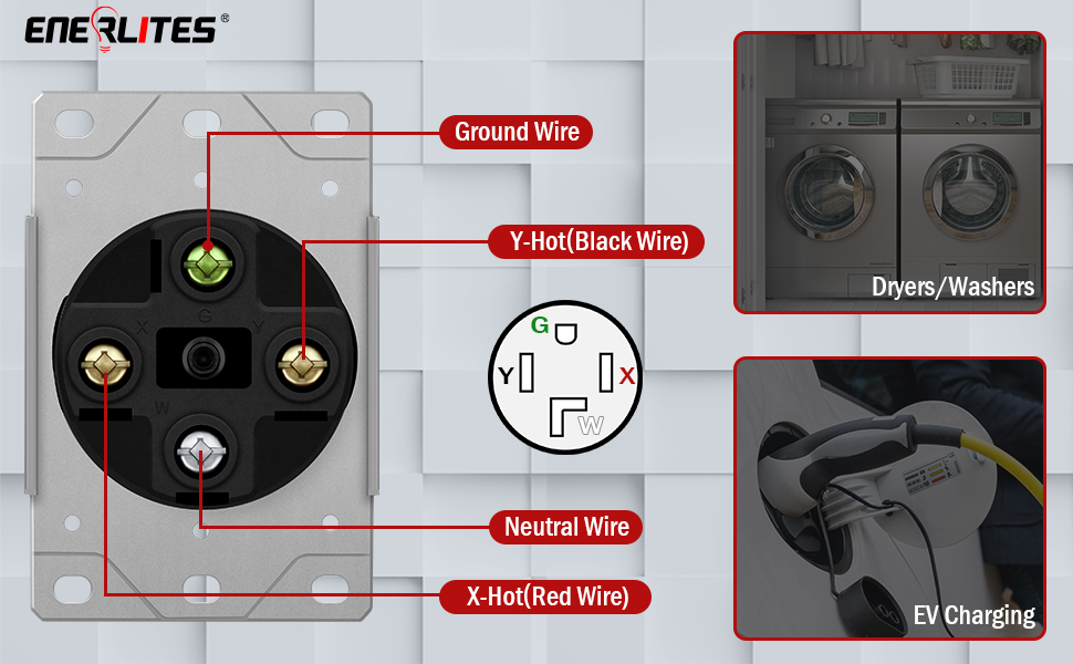 Recep Dryer 30A 4 Hilos