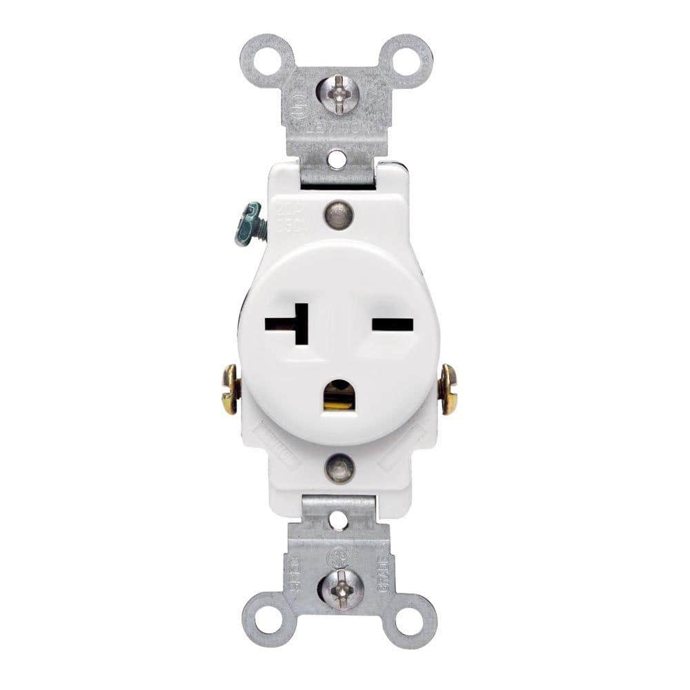 Socket Plug Recep 120V Ivory