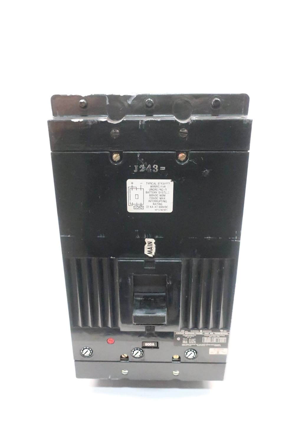 GE Breaker 800A 3P 600V 65KAIC