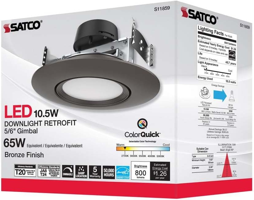Satco GU10 4.5w 5K LED S9381
