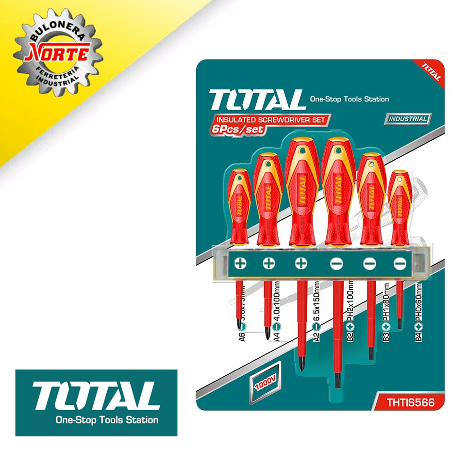 Destornillador 6 pcs 1000vollt