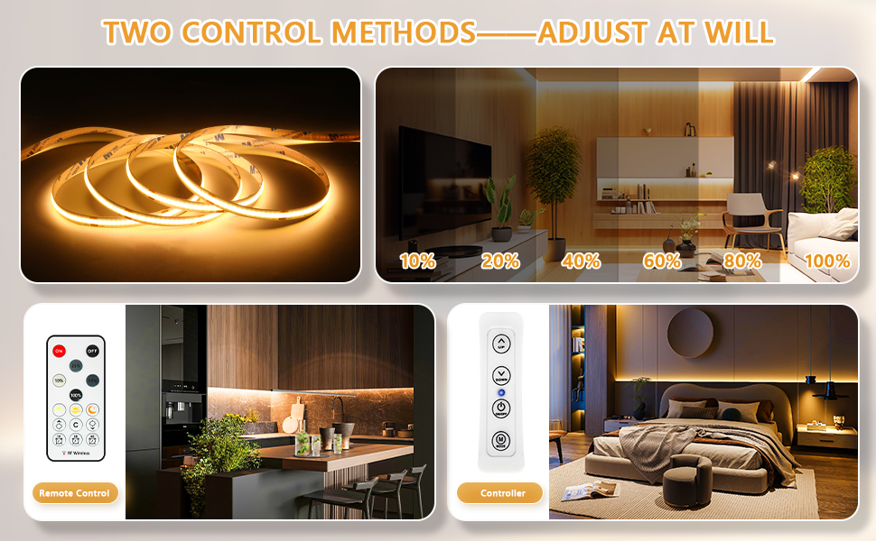 Strip LED Cob 3000K 32' 24V