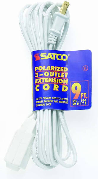 Extension 9ft 16/2 WH